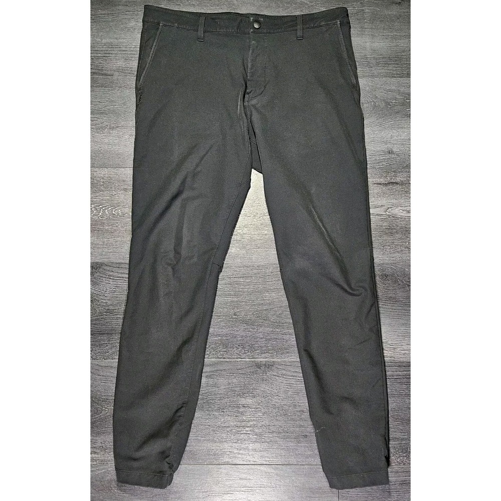 Rhone Commuter‎ Jogger Pants Men 33x31 (Measures 36) Black Stretch Golf Tapered